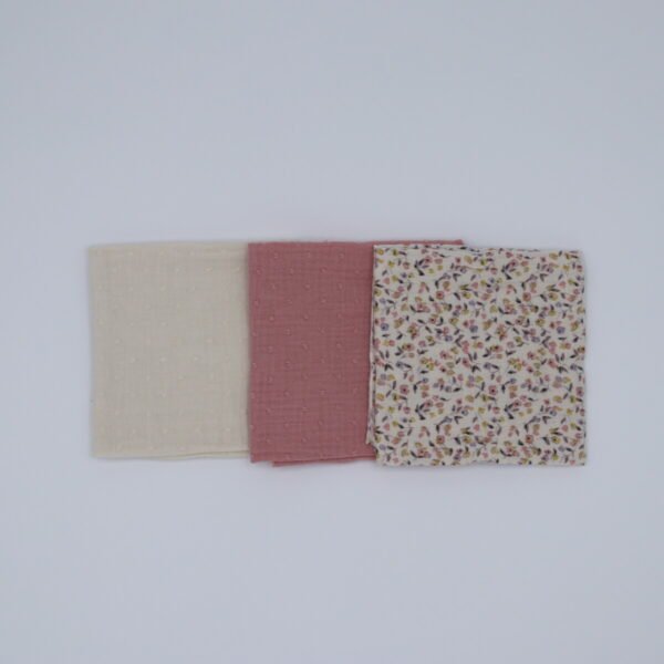 Pack 3 Muselinas Flores