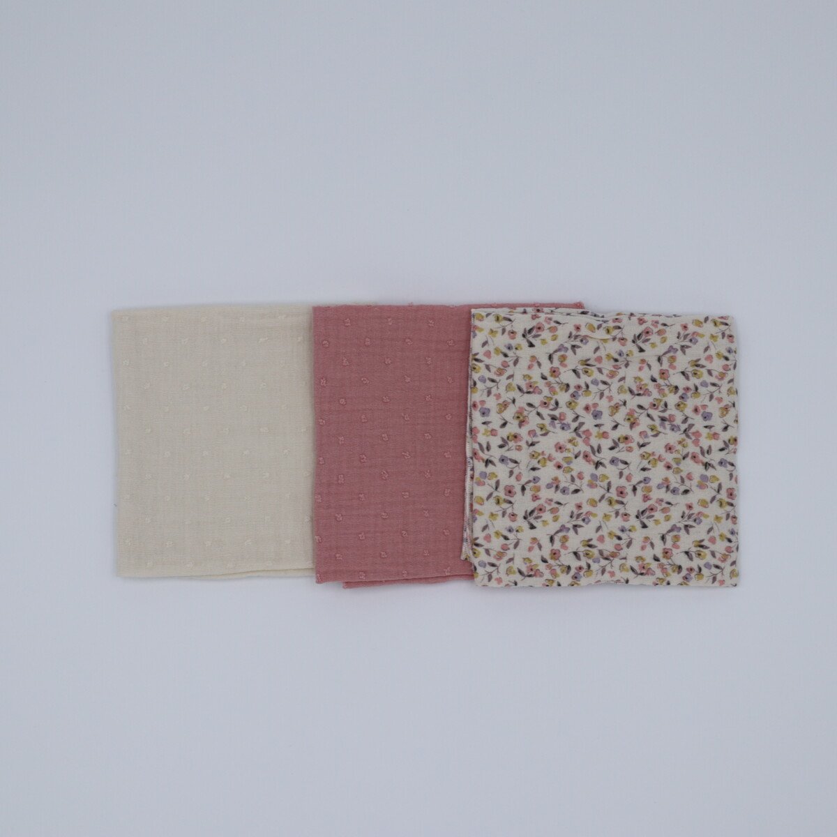 Pack 3 Muselinas Flores