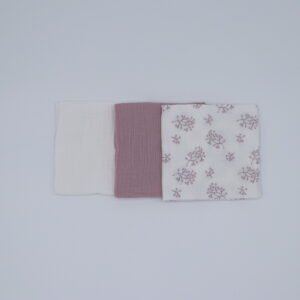Pack 3 Muselinas Arandano Rosa