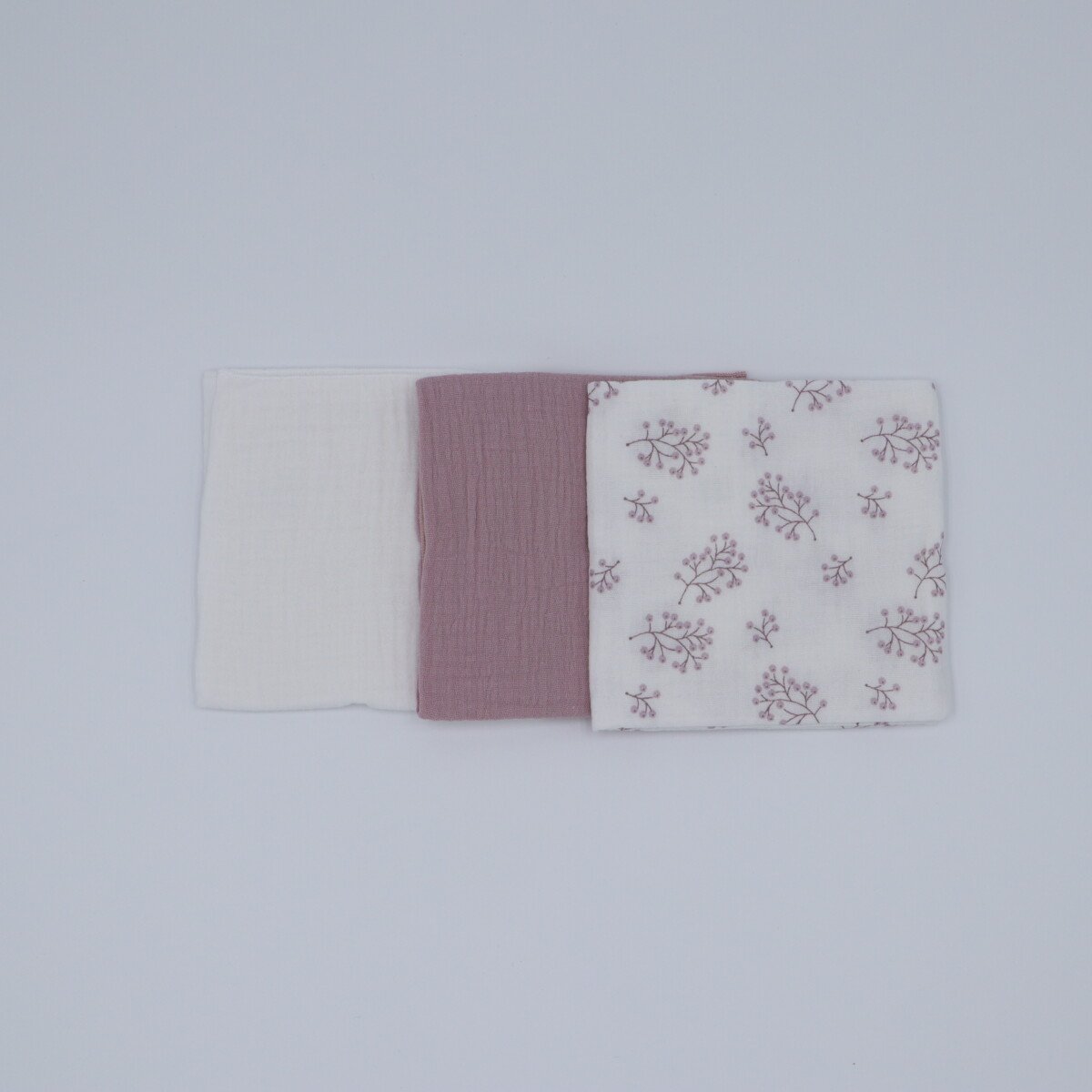 Pack 3 Muselinas Arandano Rosa