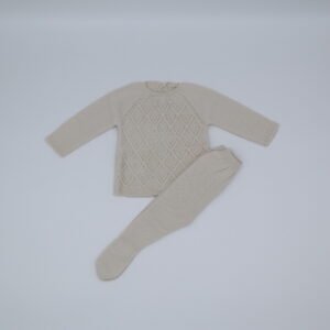 Conjunto Punto Polaina Textura Rombos