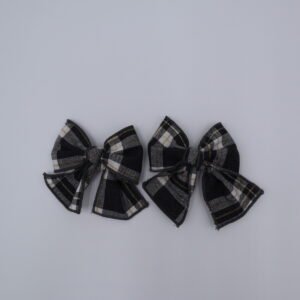 Pack Lazos Vichy Negro